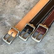 ベルト 1インチ シングルステッチ カウハイド