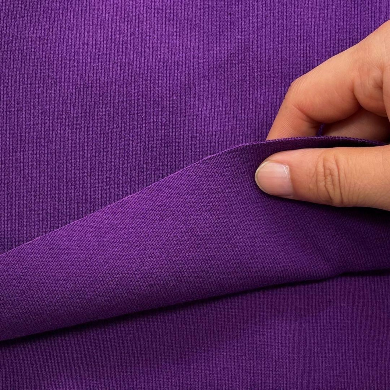 ★TB552◆1.9m◆ラスト1点‼◆SALE◆綿100%フライスニット生地◆パープル