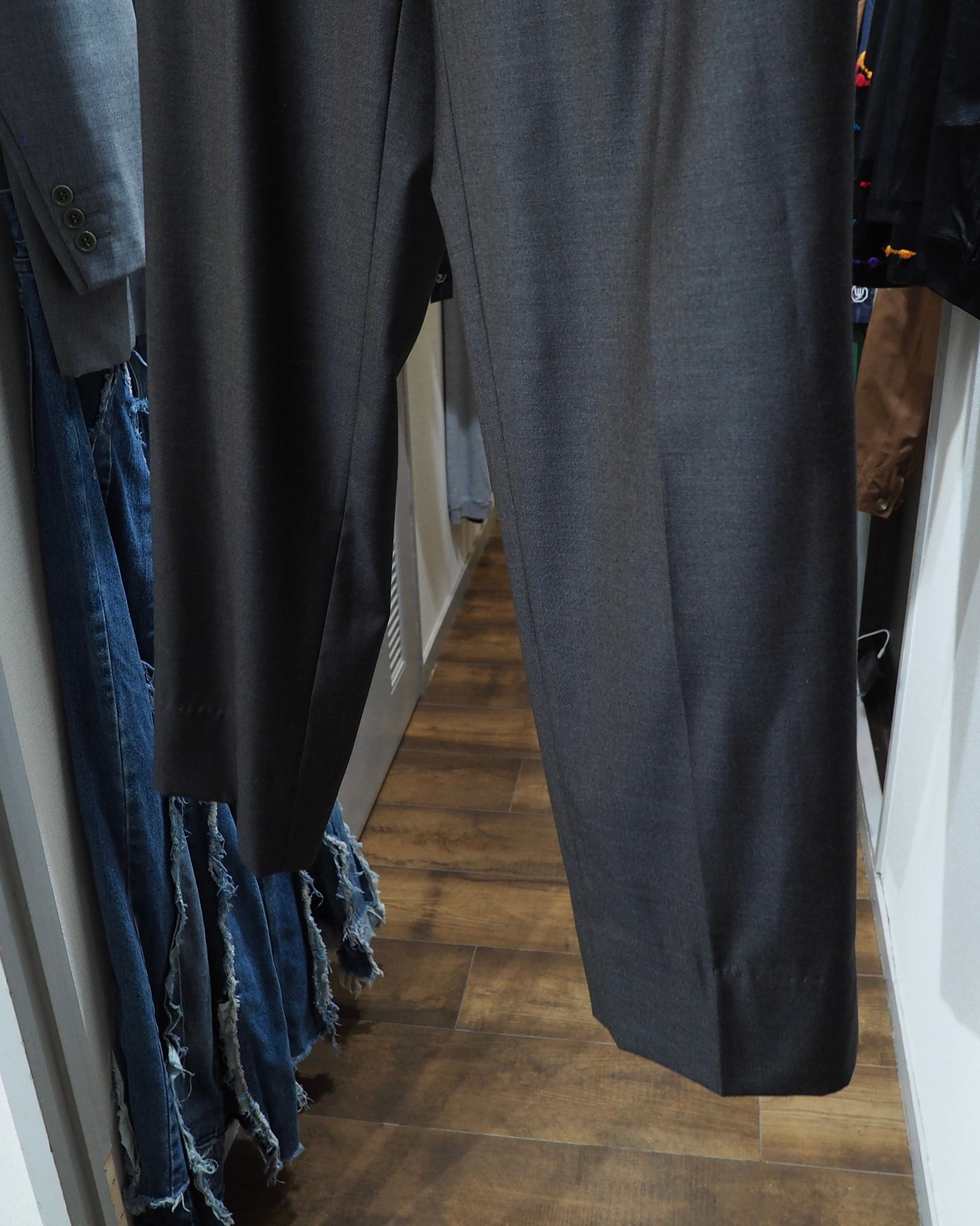 " LANVIN collection - 極上 " Special Pure Wool Wide Slacks Pants