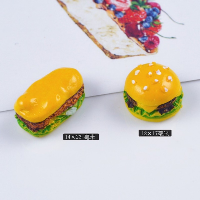 30個 ハンバーガー スイーツデコ 食玩 ミニチュアフード ドールハウスA81