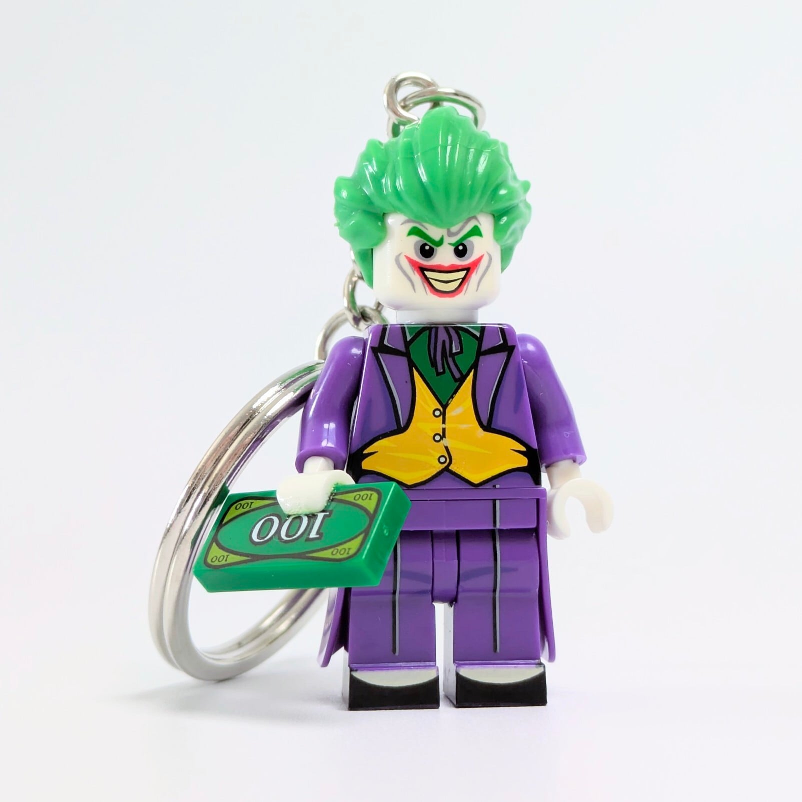 ★ブロックフィギュアキーホルダー ★【 BATMAN / バットマン 】『 ジョーカー コミックver. 』DCコミックス〚アメリカン雑貨 アメトイ〛