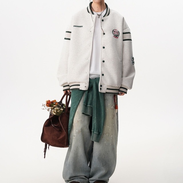 パッショネートエンブレムスタジャンカーデ 2col   R01158