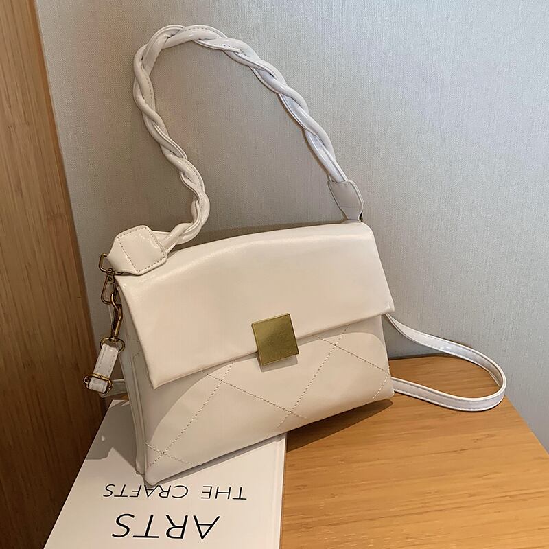 Shangxin小さなバッグ女性バッグ2020新しいトレンディな夏のネット赤いファッションワンショルダーメッセンジャーバッグバージョンの野生の小さな正方形のバッグ Tiancai_Wing_Bag1200355