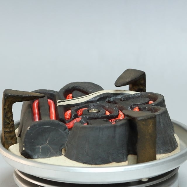 野々田商店製 中古茶道具 風炉用 炭形電熱器 表千家・他用 変圧機能 