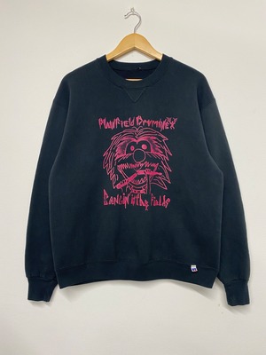 80sPlainFieldDrumLine Print Crewneck Sweater/L