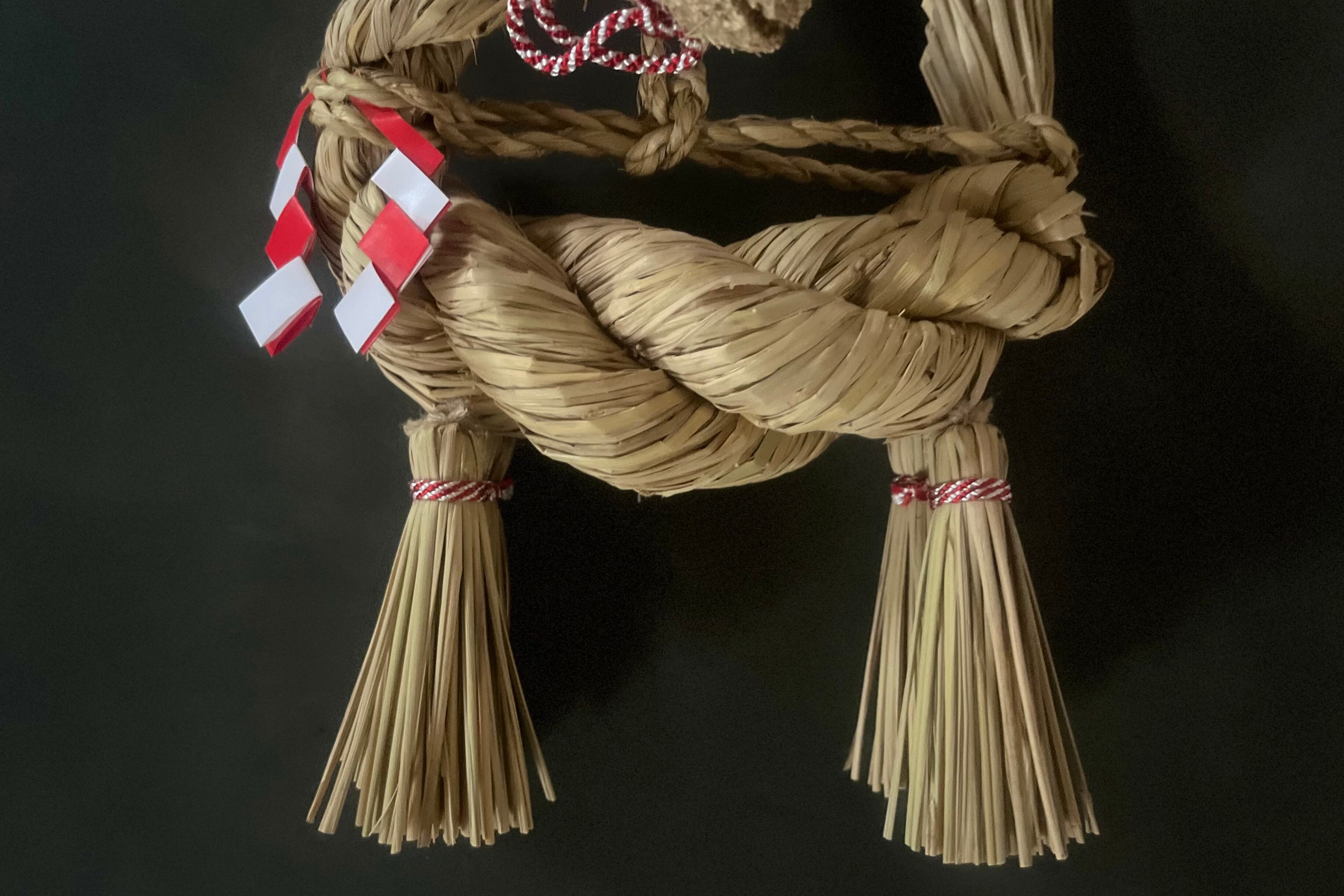 抽選販売】干支しめ縄 春午 | わら細工たくぼ