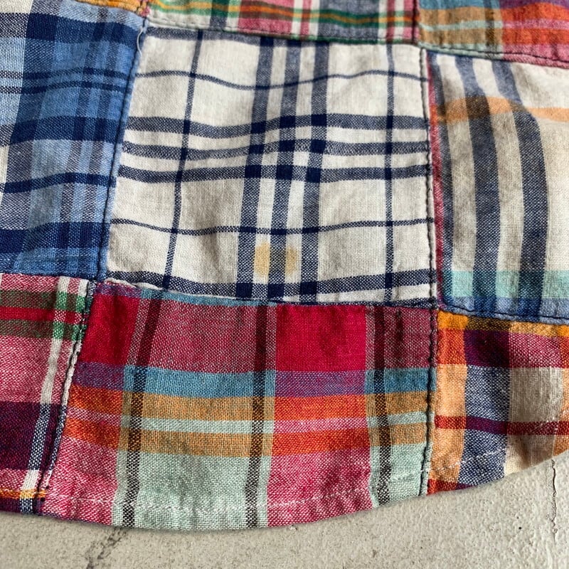 90's 00's Polo by Ralph Lauren マドラスチェックパッチワークシャツ