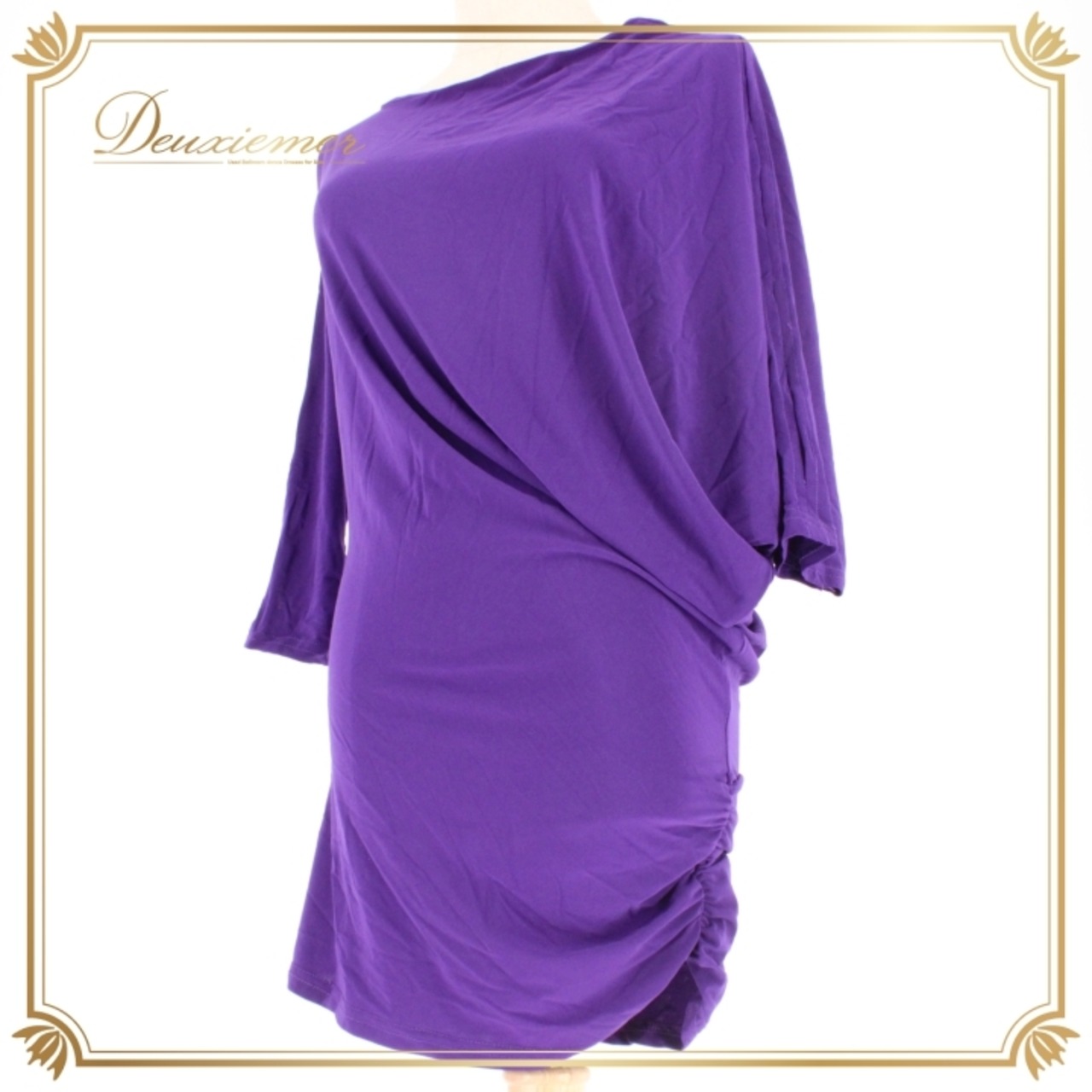 社交ダンス 衣装 スタンダード トップス レッスンウェア レディース アシメ パープル系 紫 無地 Leirena レイリーナ シンプル 練習着 アシンメトリー 伸縮性 レディースファッション トップス ダンス衣装 練習着 大人色香 シンプルデザイン カジュアルスタイル 紫系バイオレット 柔らかい素材 体型カバー フォーマル 社交ダンスレッスン 母の日プレゼント ブラウス 柔らかい 生地 軽量 おすすめ商品