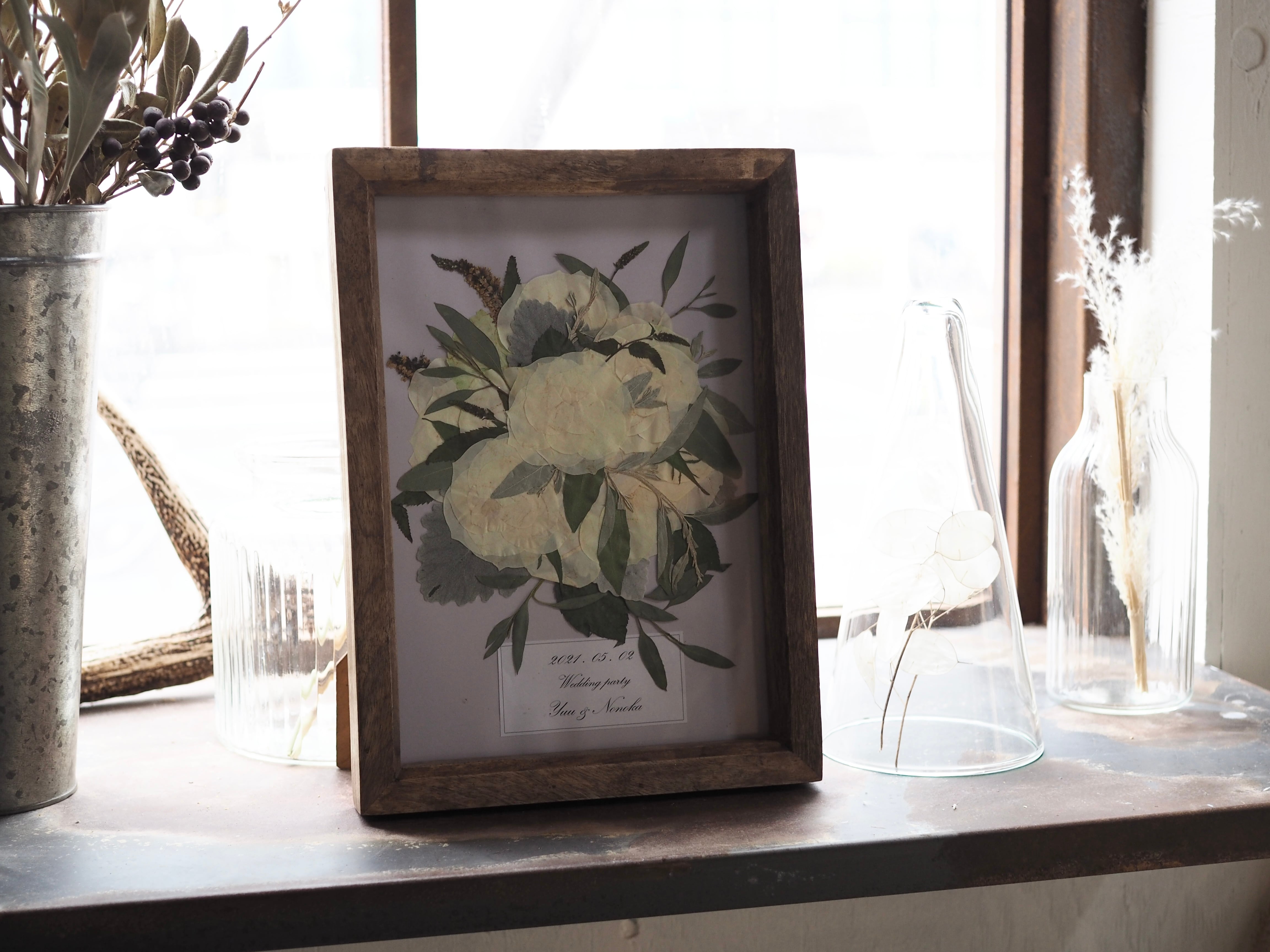 予約商品】押し花〈A3サイズ〉 生花から押し花に仕立てるオーダー