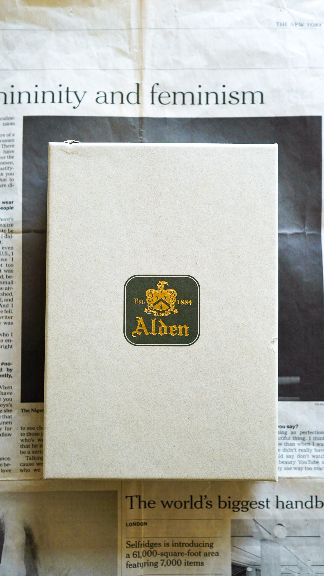 USED】ALDEN オールデン シェルコードバン レクタングル キーフォブ