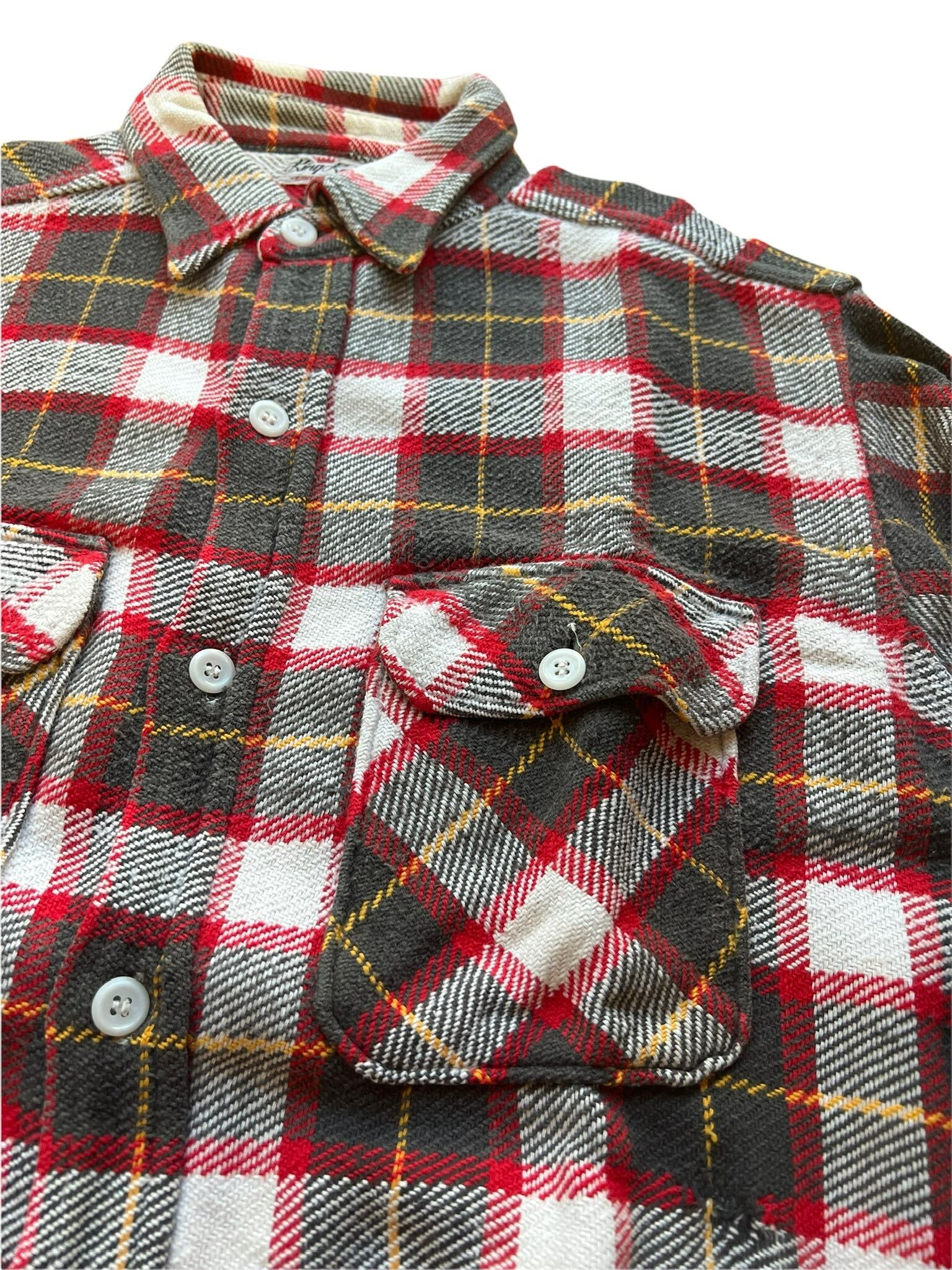 60s〜KING KOLE CHECK FRANNEL SHIRT ネルシャツ チェックフランネル