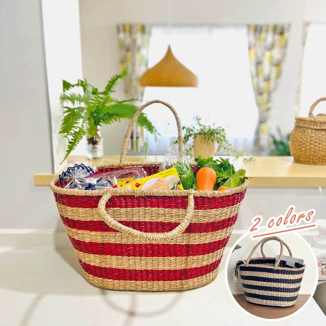 シーグラス バッグ　バスケット（SGB-212）