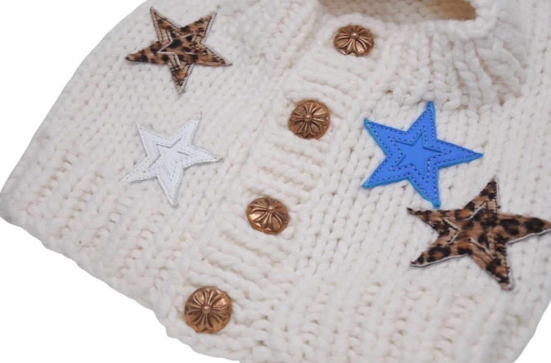 CHROME HEARTS クロムハーツ STAR PATCHES CASHMERE BALACLAVA スター