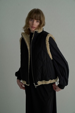 【ご予約】Reversible Boa Padded Vest 　bo26-603V【boutique ordinary】