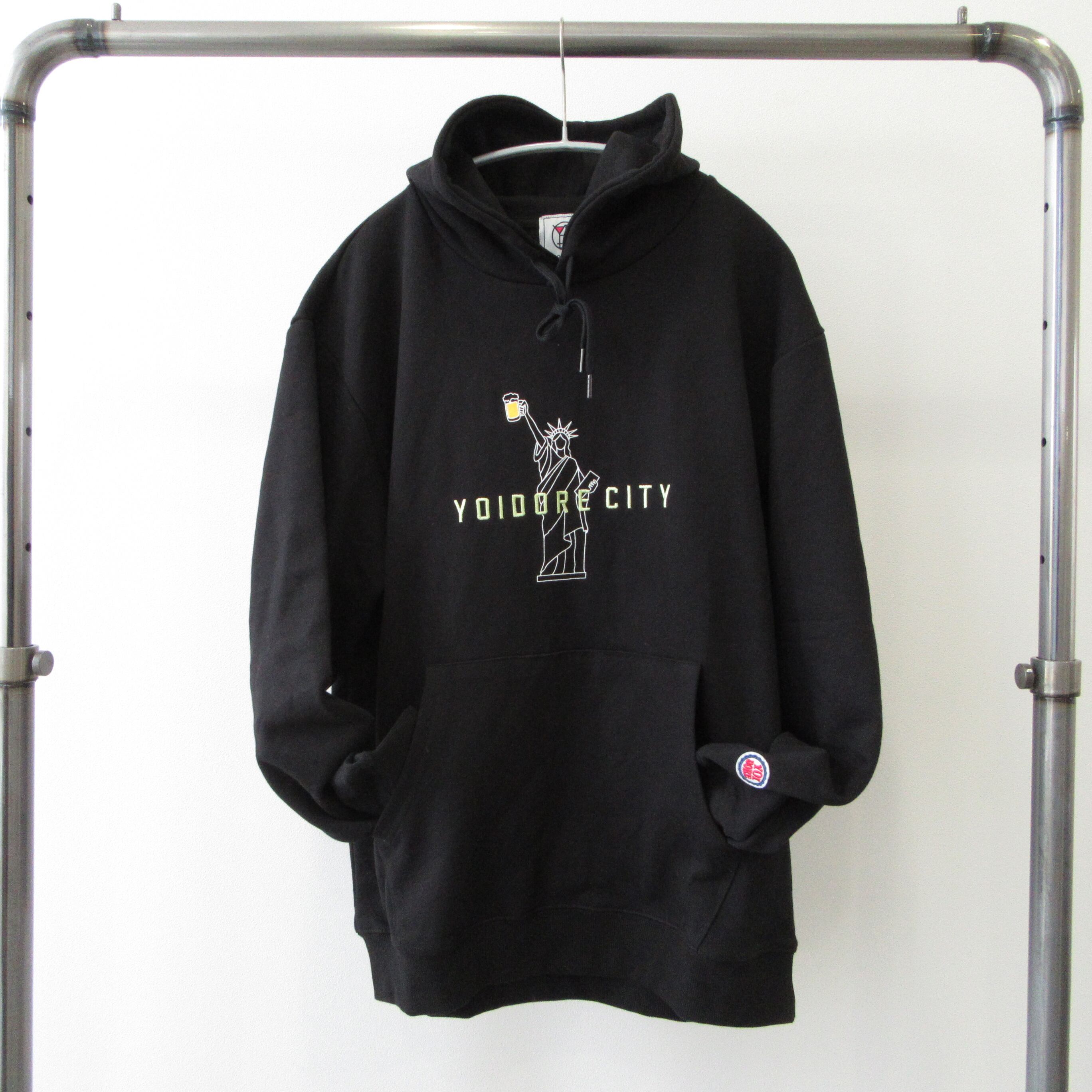 YOIDORE ヨイドレシティプルパーカー ブラック | セレクトショップen