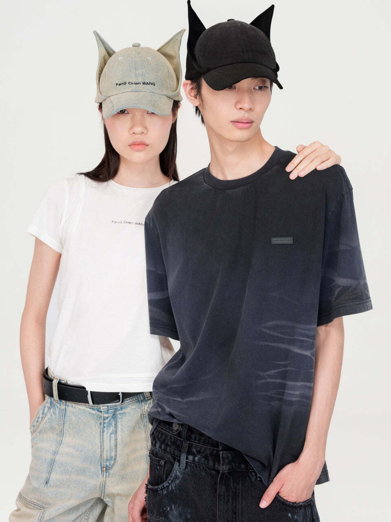 【26AW | MEN】Feng Chen Wang フェンチェンワン / キャップ / WASHED-DENIM CAT-EAR CAP　FUF22AC24 - 4