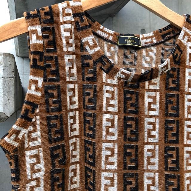 FENDI ストライプ パイルTシャツ フェンディ ビンテージ