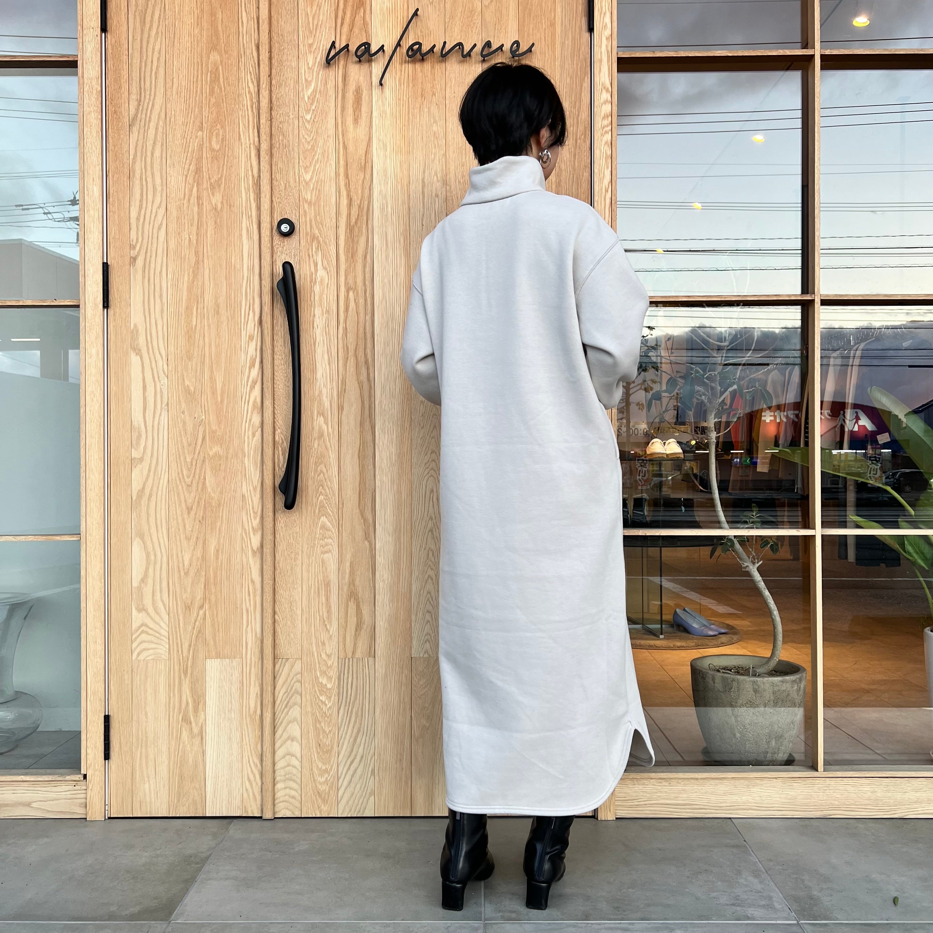 CLOCHE 】ハーフジップ裏起毛ワンピース | valance 福井｜レディース