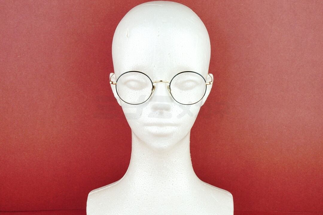 KameManNen メガネ KMN-5500 GD/BK ラウンド クラシカル カメマンネン