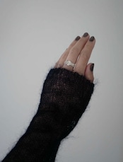RITSUKO KARITA - Silver Ear Flat Ring :Silver|small article/耳飾りの記憶/Silver925