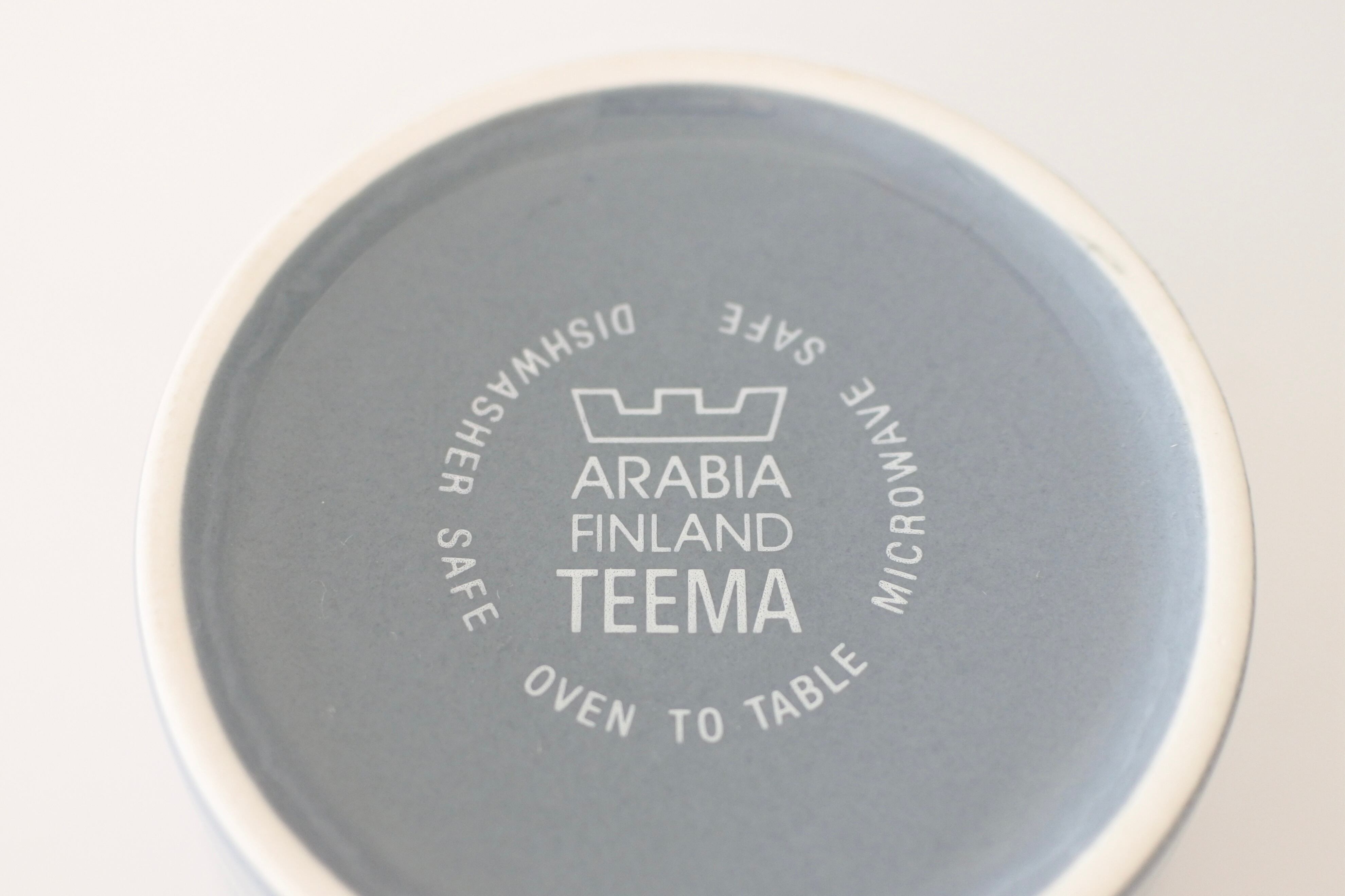 ARABIA TEEMA/ティーマ　シュガーポット　廃盤グレー
