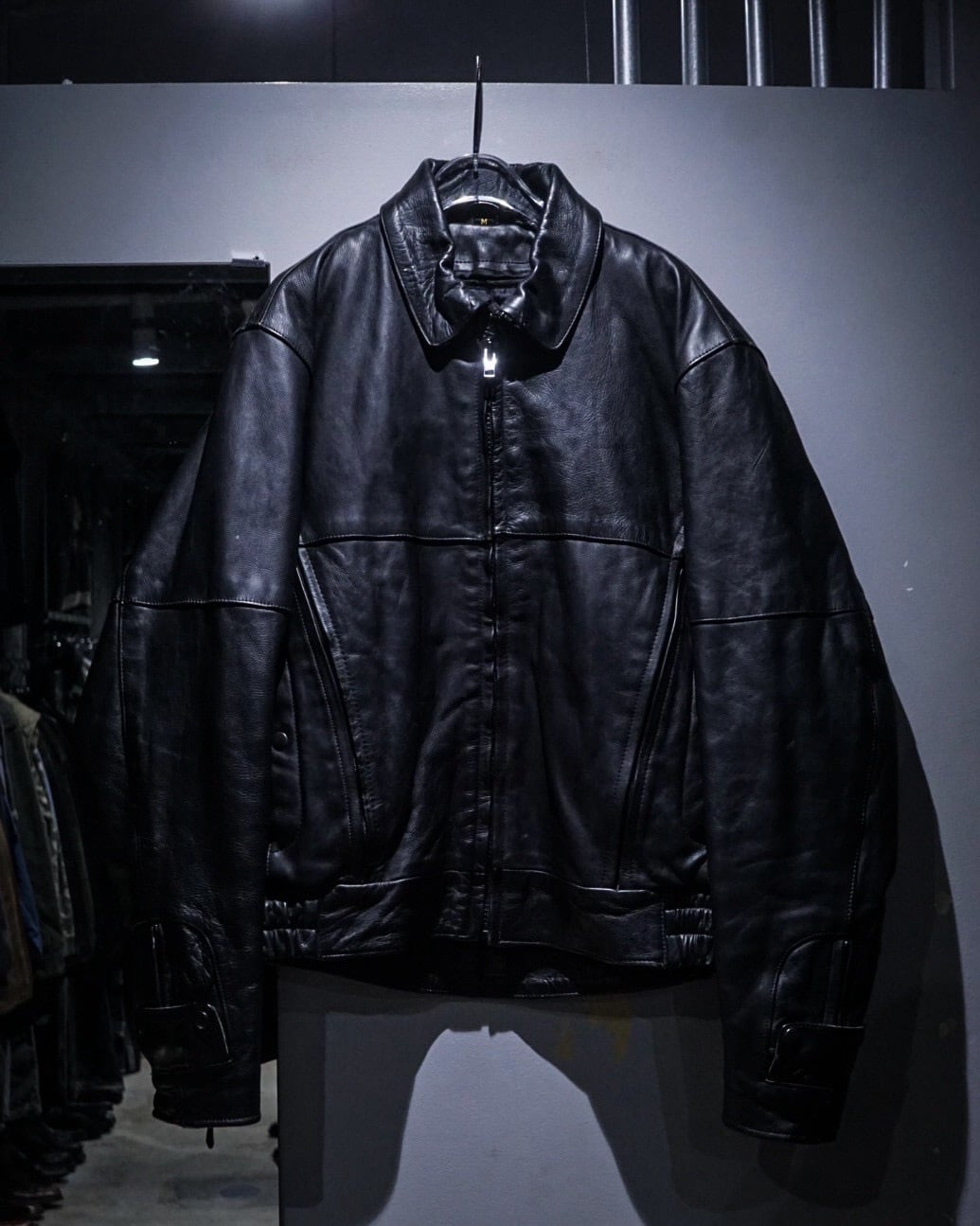 add (C) vintage】Zip Gimmick Vintage Leather Jacket | Caka(カカ