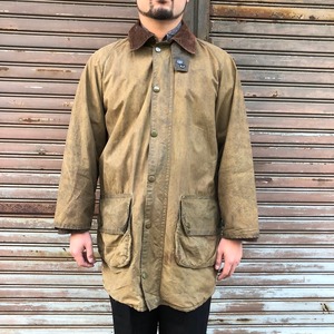 貴重 70s Barbour Gamefair c40 1クラウン 1クレスト ゲームフェア バブアー ゴールドタグ オイルドジャケット ヴィンテージ 80s 2クレスト