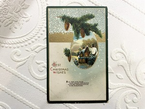 【GPG025】【Christmas】antique card /display goods