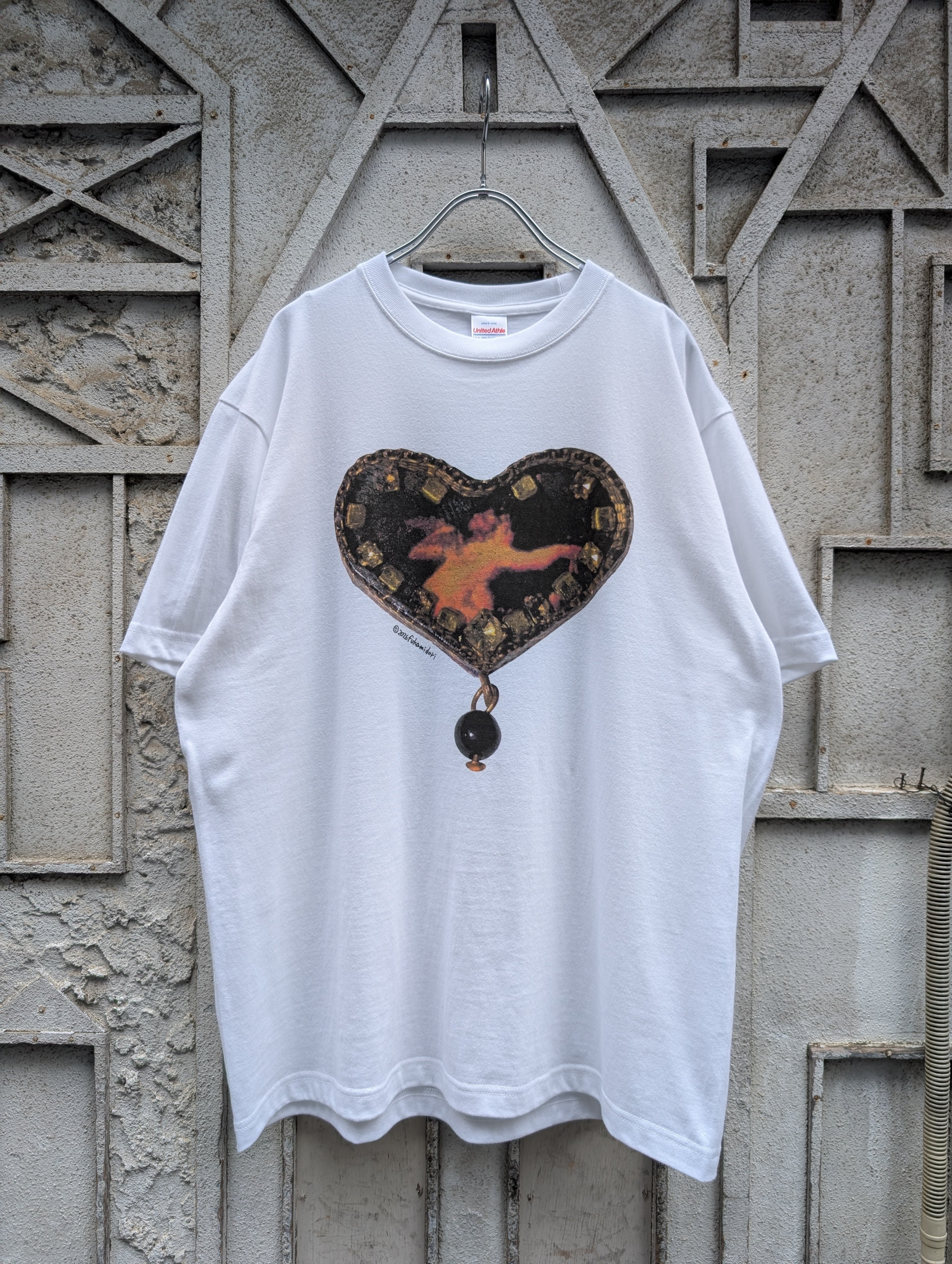 "深緑" original HEART tee