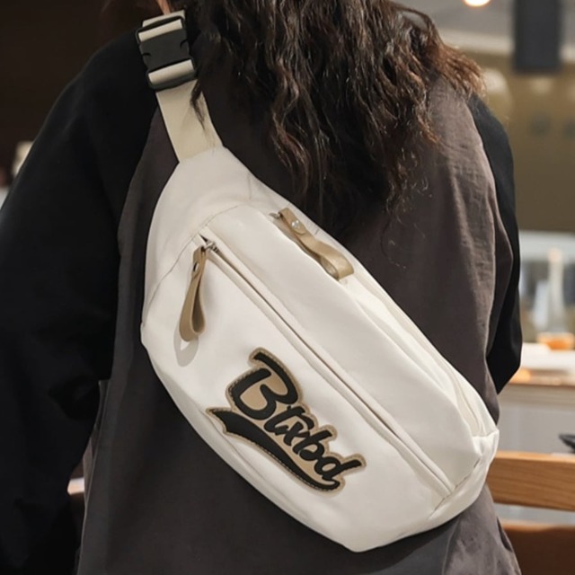 ロゴ刺繍ナイロンワンショルダー 00013