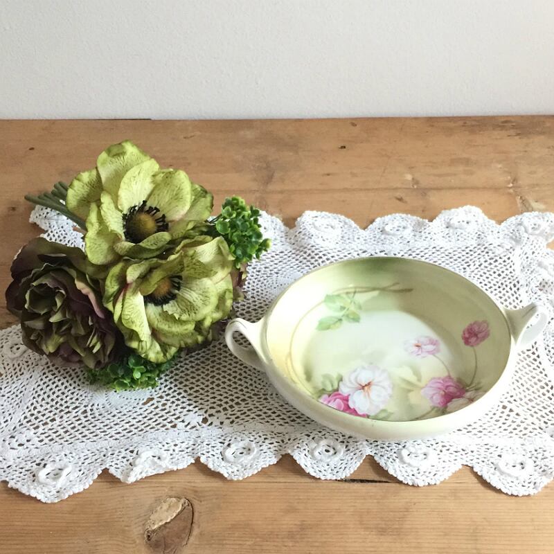 ラインホルトシュレーゲルミルヒ 『RS』ドイツ取手付絵皿 Reinhold Schlegelmilch