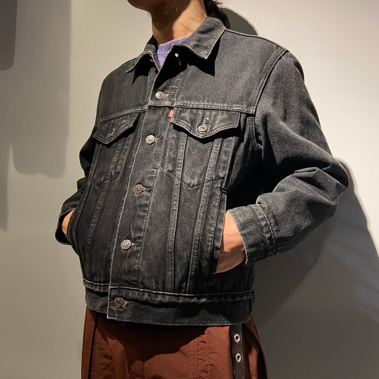 Levis 90sユーロビンテージ　ブラックデニムジャケット70503