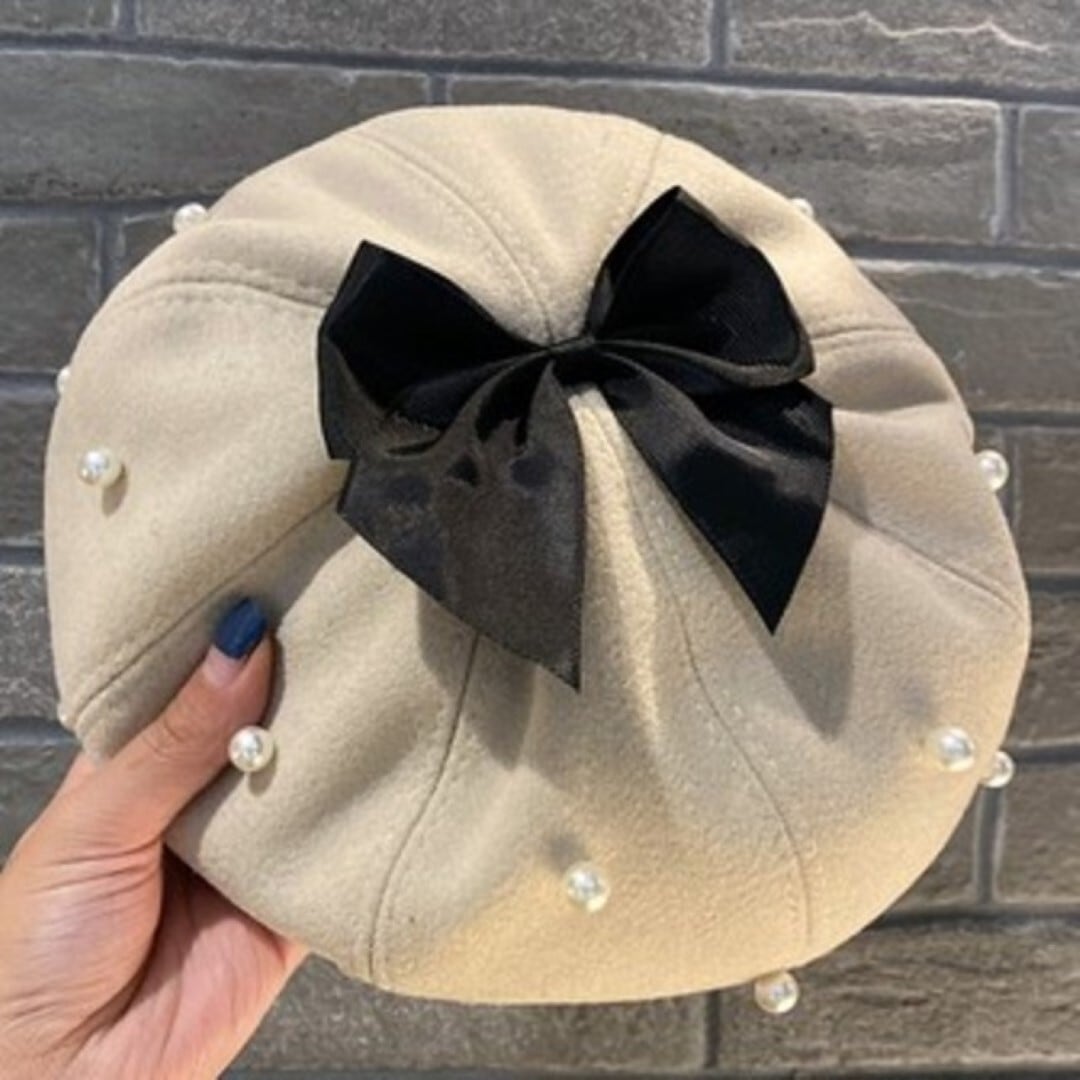 パール リボン ベレー帽 | marimonju ～ ma.rimon_official ～｜個性的