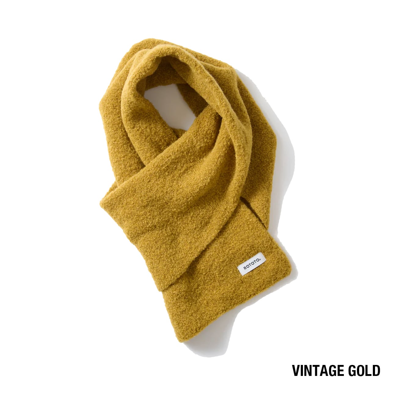 DM便190円】ROTOTO ロトト ALPACA BOUCLE SHORT MUFFLER アルパカ