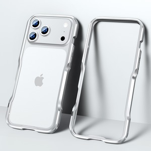 ◆iPhone 17/Pro/Pro Max/Air◆ Minimal Curve Metal Frame Case / ミニマル カーブ メタル フレーム スマホケース