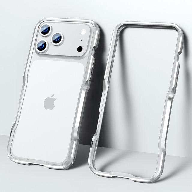 ◆iPhone 17/Pro/Pro Max/Air◆ Minimal Curve Metal Frame Case / ミニマル カーブ メタル フレーム スマホケース
