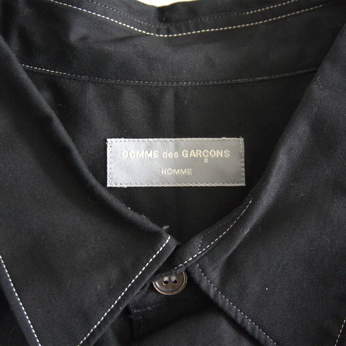 AD1998/アーカイブ】COMME des GARCONS HOMME【90s シャツ】 ブラック