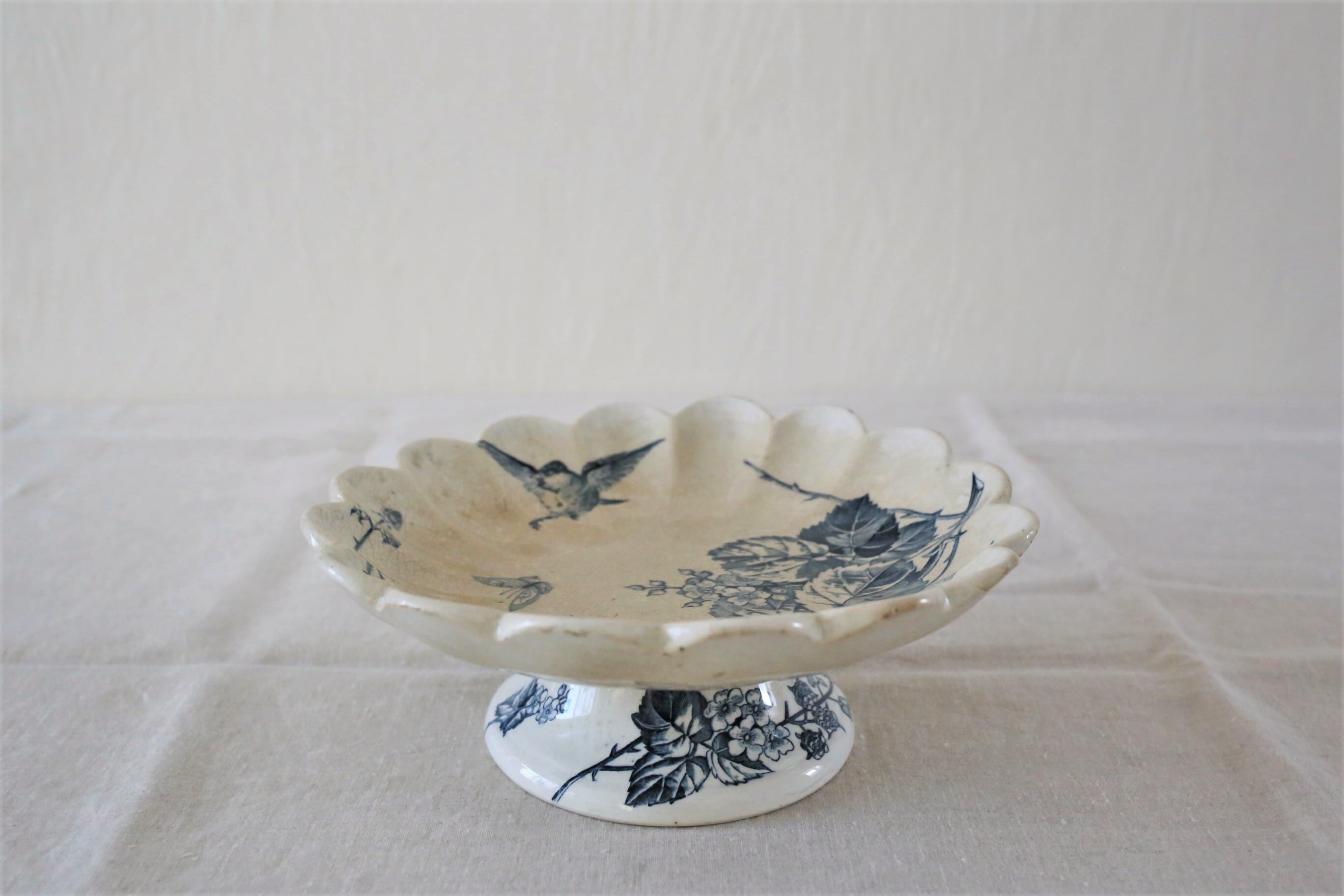 フランス アンティーク KG LUNÉVILLE コンポティエ 『RONCE』 N-02846