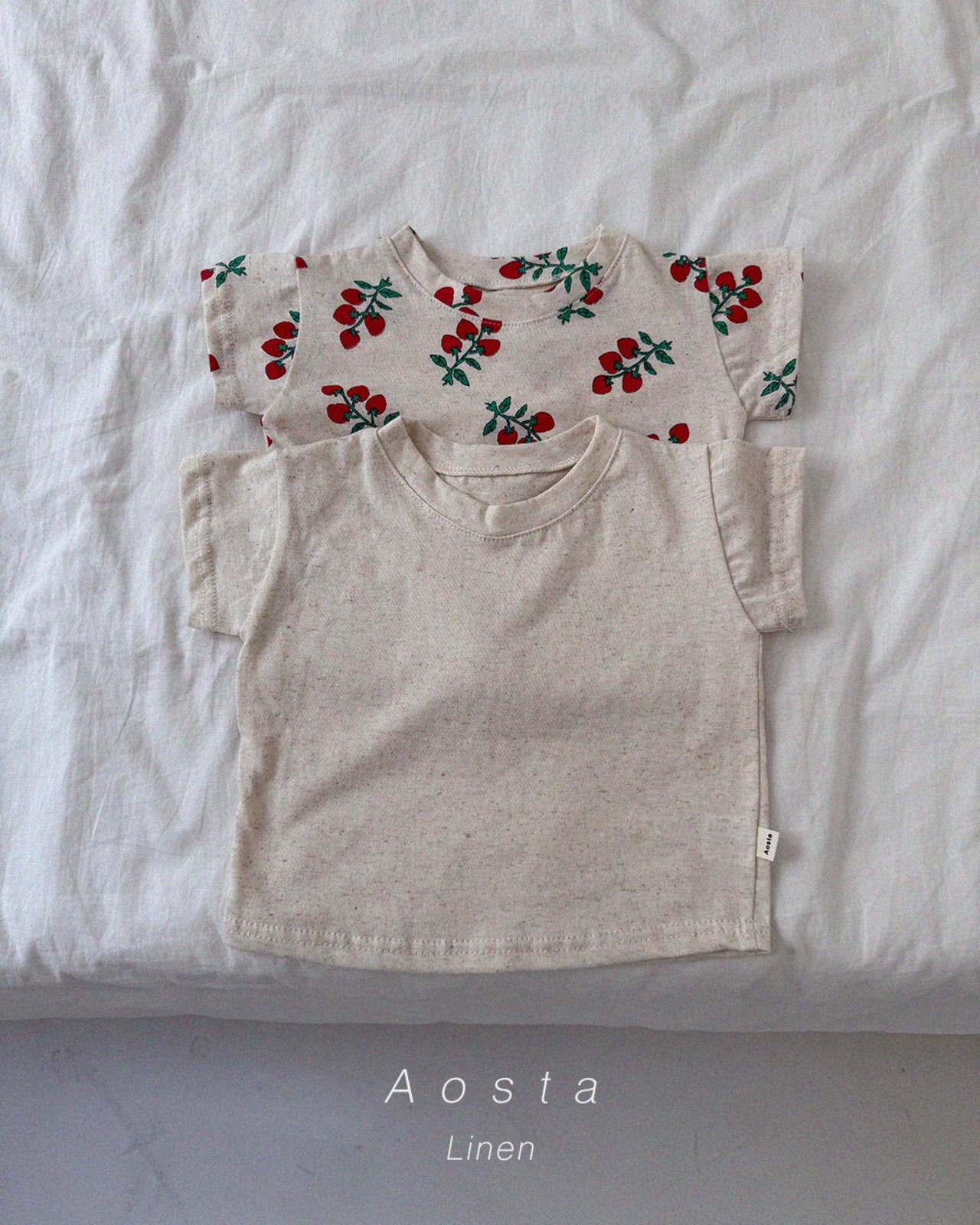 【取寄/韓国直送】Aosta 26/SM リンネン半袖Tシャツ｜夏服｜韓国子供服