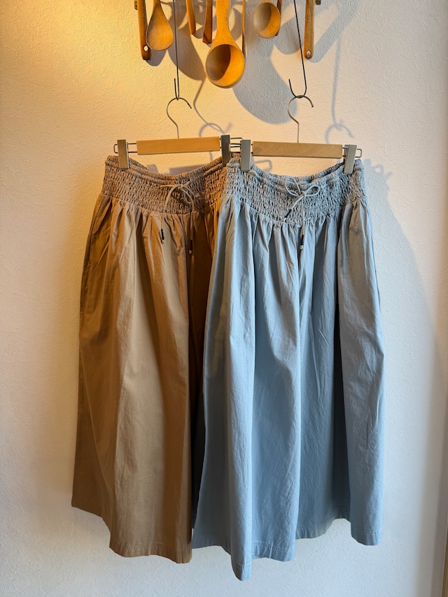 YARRA  シャーリングワイドパンツ