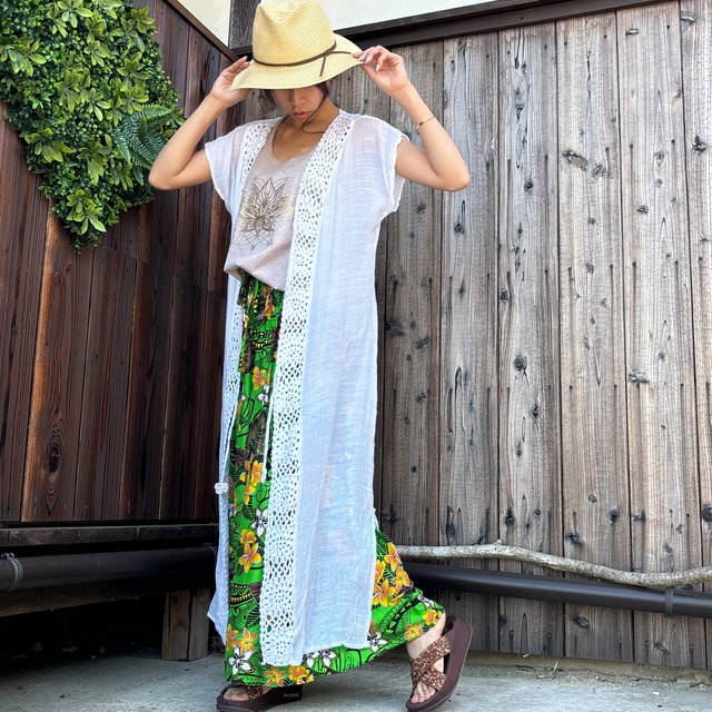 ボヘミアンロングベスト