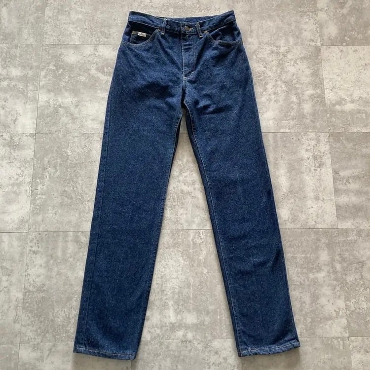 USA製】80s Lee リー 表記29×32 レザーパッチ ジップフライ アメリカ製