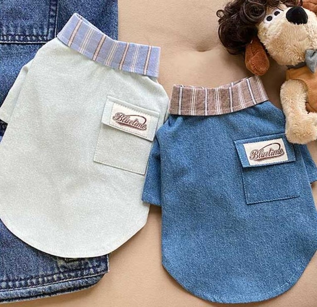 《予約》1102174 爽やかデニムスタイルシャツ