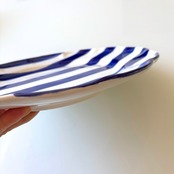 イタリア直輸入 ハンドメイド 大皿29cm ナストロ ブルー アルクッチ DOLCE VITA シリーズ マヨルカ焼き イタリア製