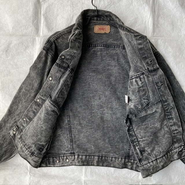 Levi’s 70507-0253 デニムジャケット 先染めブラック 80s 画像15