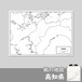 高知県の紙の白地図