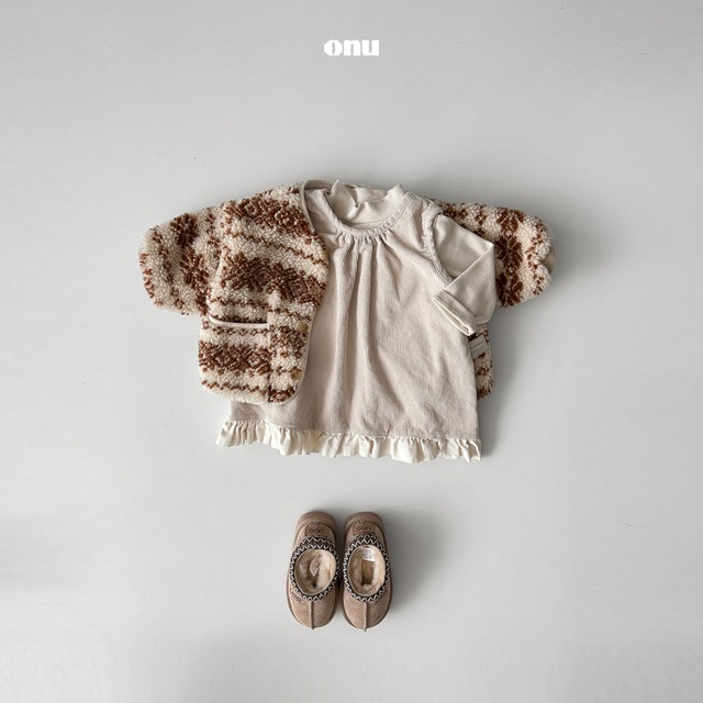 【予約】Fleece Frill Dress