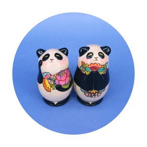 《 ta-nya 》招きぱんだちゃん　マトリョーシカ　1個型