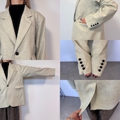 mixツイルオーバーハンサムJK/ライトベージュ