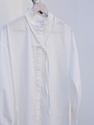 frill tunic shirt（white）